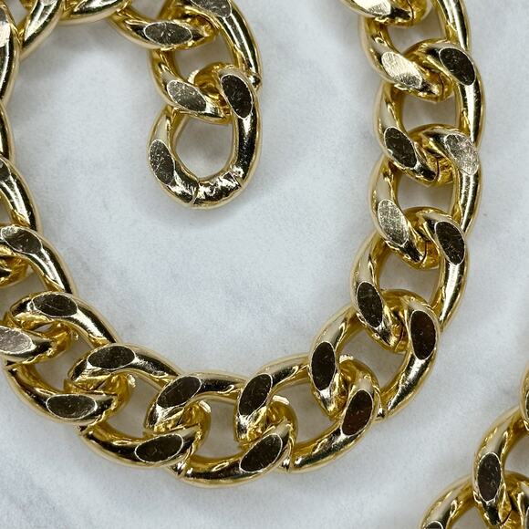 A New Day Chunky Gold Tone Metal Chain Link Belt Small (S) NWT ✨ - Picture 10 of 12